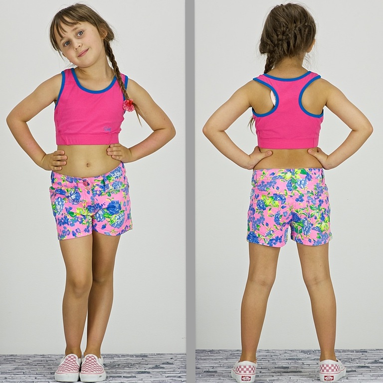 Neon Kinder Shorts Mädchen Short´s Kurze Hose Jeansshorts Blumen Sommer 110 152 Ebay 